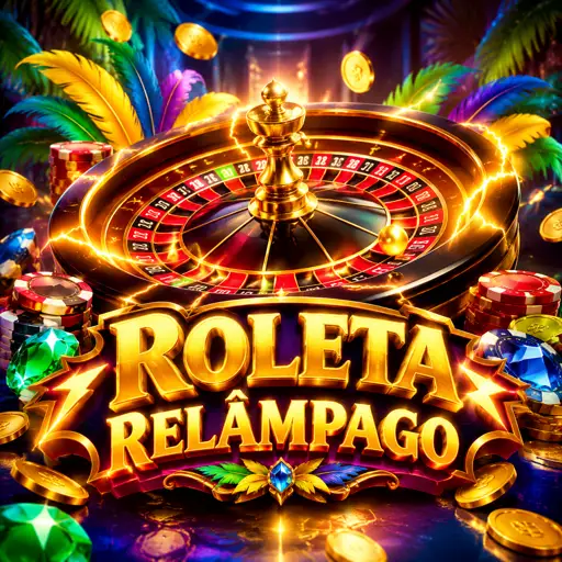 Roleta Lightning com efeitos de raio sobre números multiplicadores