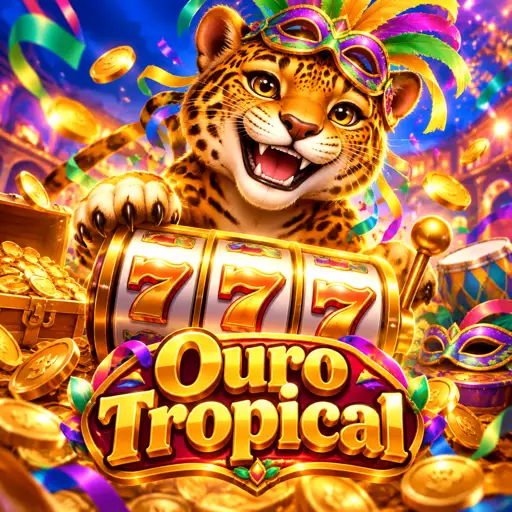 Símbolos coloridos de caça-níqueis em uma tela de slot online