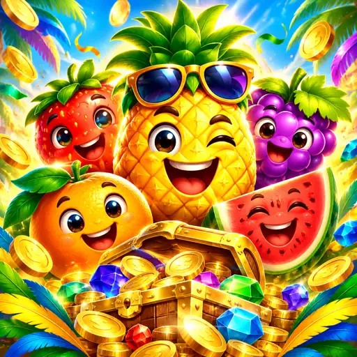 Frutas em grade 7x7 no slot Fruit Party